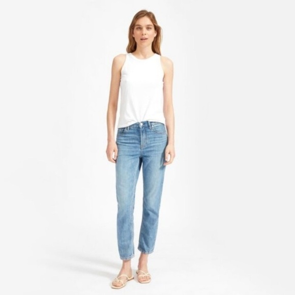 Everlane Relaxed Lightweight Denim Jean in Blue Size 28 Regular - Picture 1 of 8